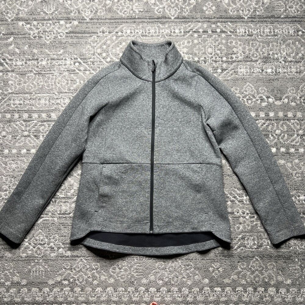 Lululemon Going Places Jacket Womens 8 Heathered Speckled Black Athletic